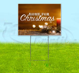 Home For Christmas Yard Sign