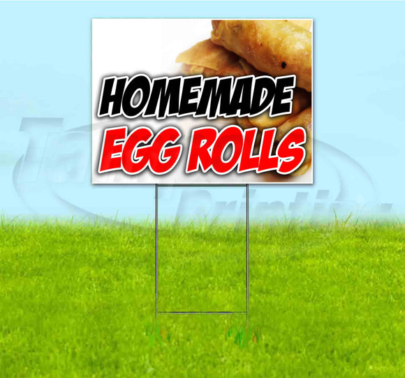 Homemade Egg Rolls Yard Sign