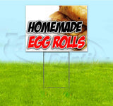 Homemade Egg Rolls Yard Sign