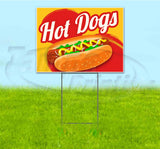 Hot Dogs Yard Sign