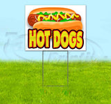 Hot Dogs Yard Sign