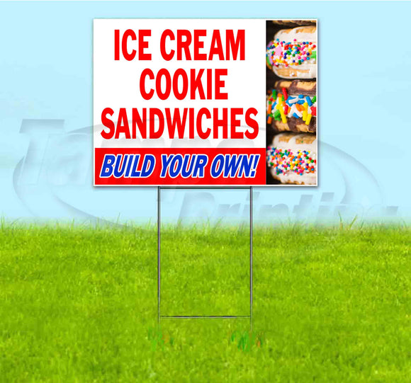 Ice Cream Cookie Sandwiches Yard Sign