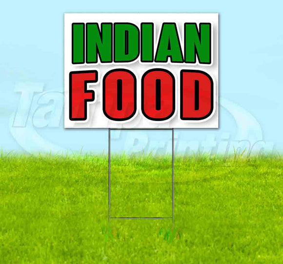 Indian Food Yard Sign