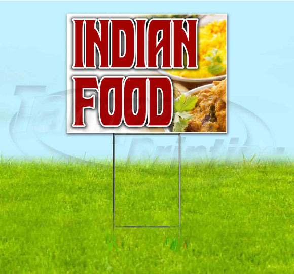 Indian Food Yard Sign