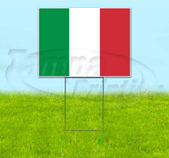 Italy Flag Yard Sign
