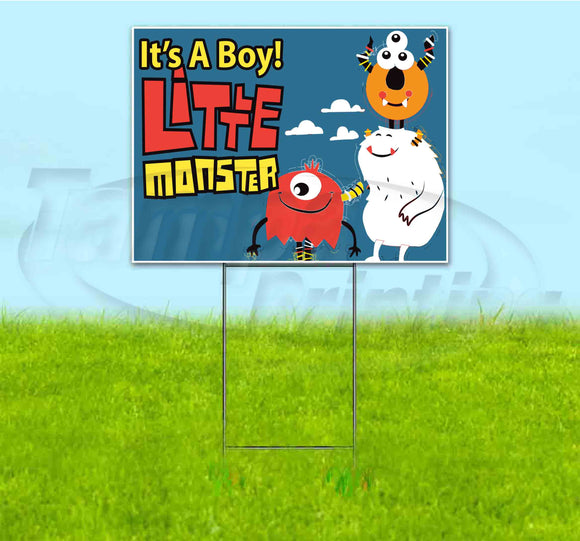 Its A Boy LittleMonst Yard Sign