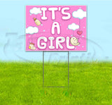 Its A Girl CloudToys Yard Sign