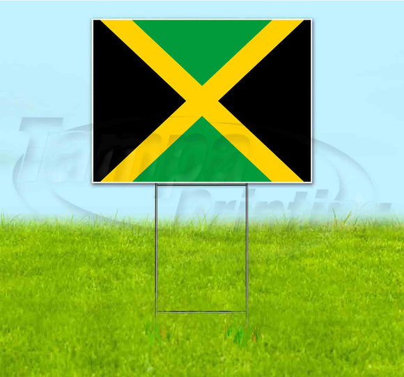 Jamaica Flag Yard Sign
