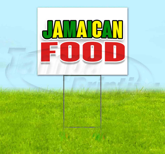 Jamaican Food Yard Sign