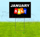 January Sale Tag Yard Sign