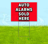 Auto Alarms Sold Here Yard Sign