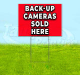 Back Up Cameras Sold Here Yard Sign