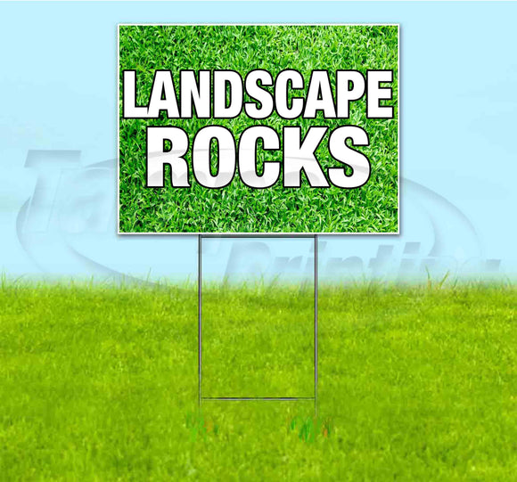 Landscape Rocks Yard Sign