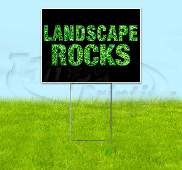 Landscape Rocks Yard Sign