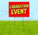 Liquidation Event YlwRed Yard Sign