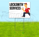 Locksmith Services Yard Sign