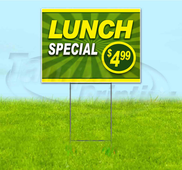 Lunch Special $4.99 Yard Sign