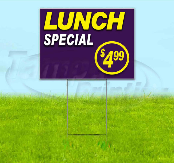 Lunch Special $4.99 Yard Sign