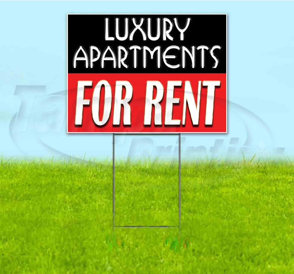 Luxury Apartments For Rent Yard Sign