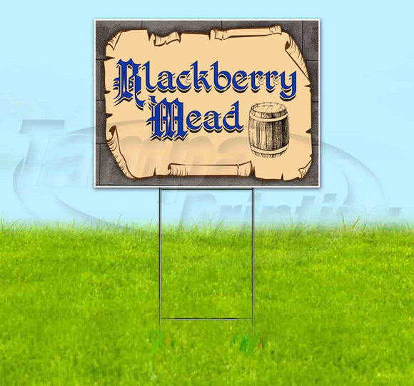 Medieval Fair Blackberry Mead Yard Sign