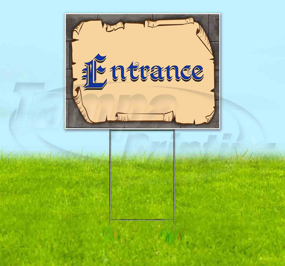 Medieval Fair Entrance Yard Sign