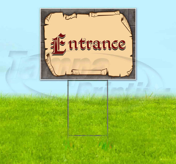 Medieval Fair Entrance Yard Sign