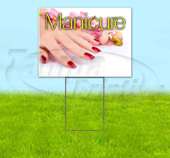 Manicure Yard Sign