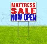Mattress Sale Now Open Yard Sign
