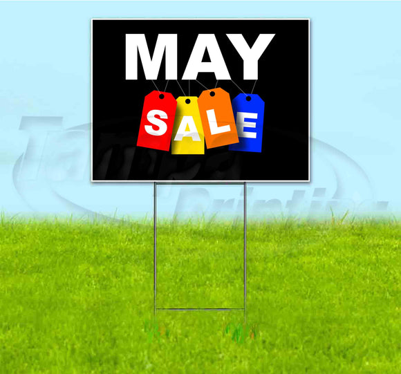 May Sale Tag Yard Sign