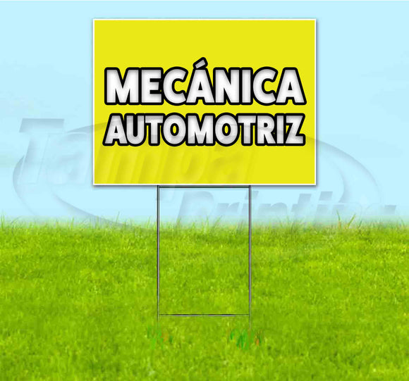Mecanica Automotriz Yard Sign