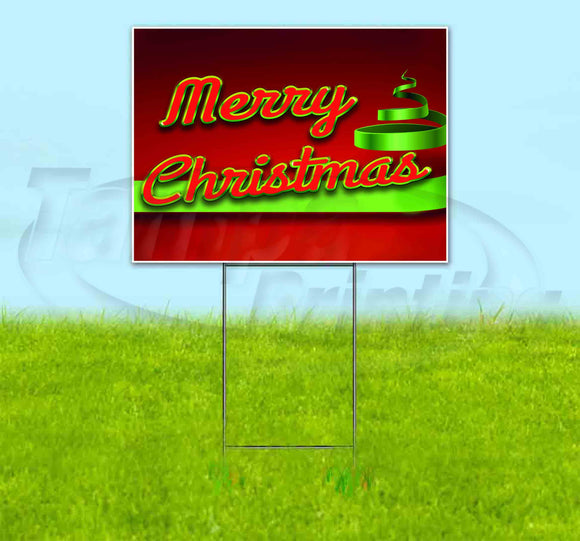 Merry Christmas v3 Yard Sign