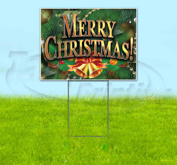 Merry Christmas v5-2 Yard Sign