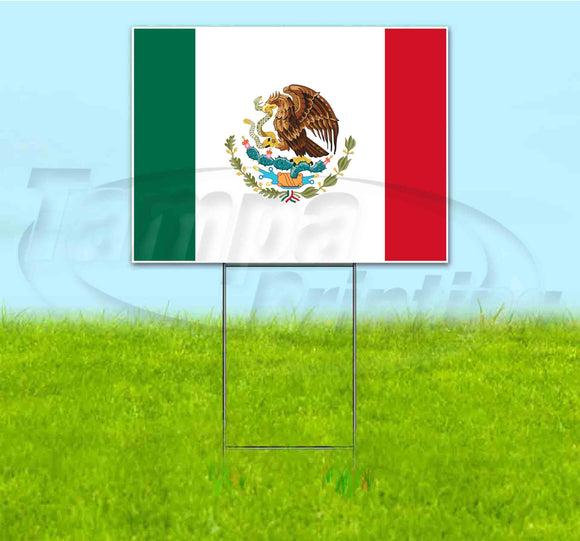 Mexico Flag Yard Sign