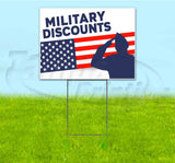 Military Discounts Yard Sign