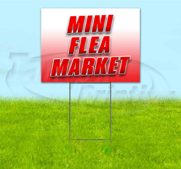 Mini Flea Market Yard Sign