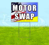 Motor Swap Flag Yard Sign