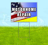 Motorhome Repair Flag Yard Sign