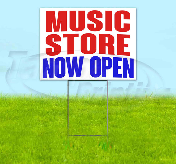 Music Store Now Open Yard Sign