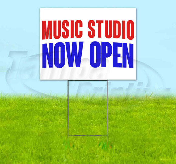 Music Studio Now Open Yard Sign