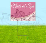 Nail and Spa Yard Sign