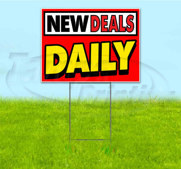 New Deals Daily Yard Sign