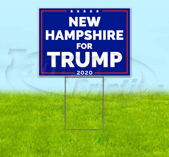 New Hampshire For Trump Yard Sign
