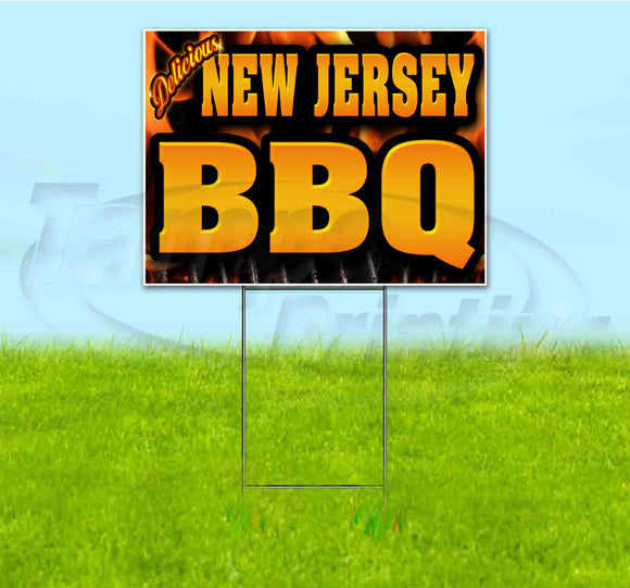 New Jersey BBQ Yard Sign
