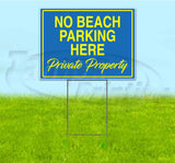 No Beach Parking Here Yard Sign
