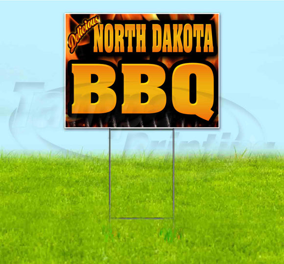 North Dakota BBQ Yard Sign