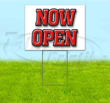 Now Open Yard Sign