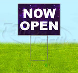 Now Open Yard Sign