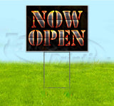 Now Open Yard Sign