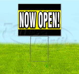 Now Open Yard Sign