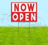 Now Open Yard Sign